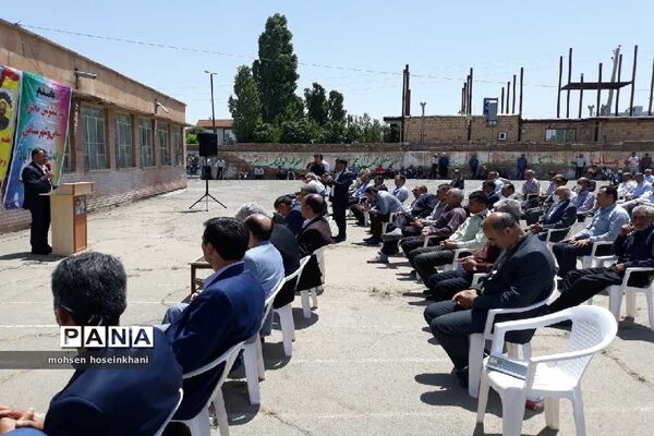 کلنگ زنی مدرسه خیرساز سگزآباد