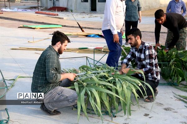 آماده‌سازی شب وداع با پیکر شهدای مدافع حرم در مرکز فرهنگی دفاع مقدس استان مازندران