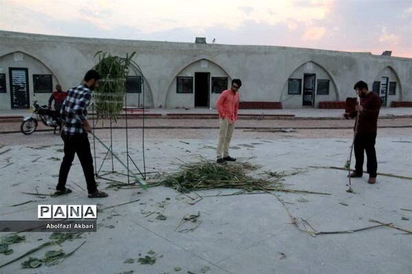 آماده‌سازی شب وداع با پیکر شهدای مدافع حرم در مرکز فرهنگی دفاع مقدس استان مازندران