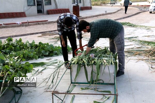 آماده‌سازی شب وداع با پیکر شهدای مدافع حرم در مرکز فرهنگی دفاع مقدس استان مازندران