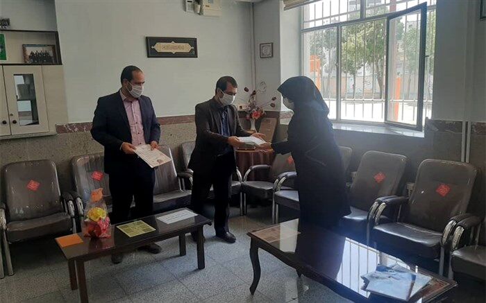 تقدیر رییس سازمان دانش آموزی استان همدان از مدیر و عوامل اجرایی مدرسه فروغ