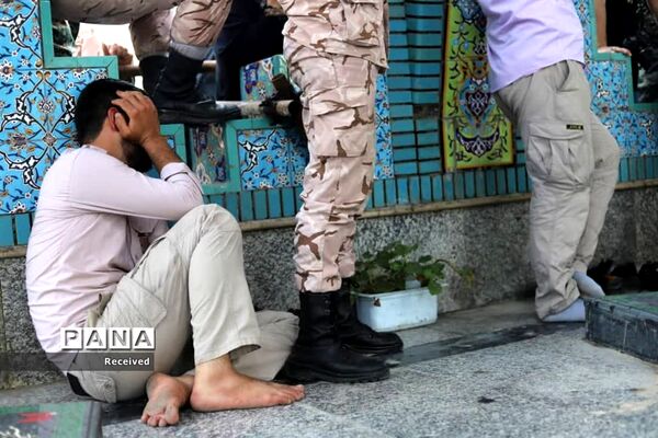 تشییع پیکر شهید مدافع حرم علی جمشیدی در نور