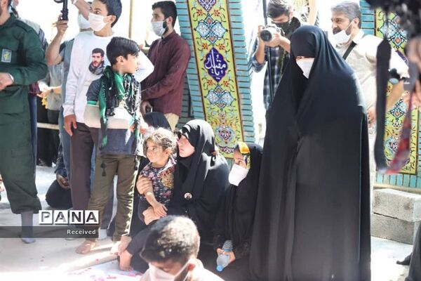 تشییع پیکر شهید مدافع حرم علی جمشیدی در نور