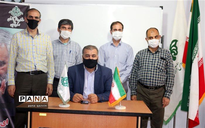 کارکنان سازمان دانش آموزی قزوین به پویش «من_ماسک_میزنم» پیوستند