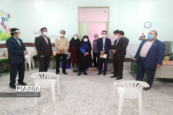 افتتاح پایگاه سنجش سلامت جسمانی و آمادگی تحصیلی نو آموزان بدو ورود به دبستان و پیش دبستان شهرستان بوشهر