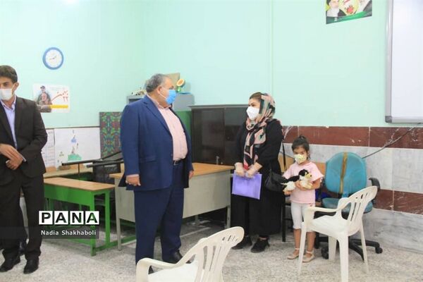 افتتاح پایگاه سنجش سلامت جسمانی و آمادگی تحصیلی نو آموزان بدو ورود به دبستان و پیش دبستان شهرستان بوشهر