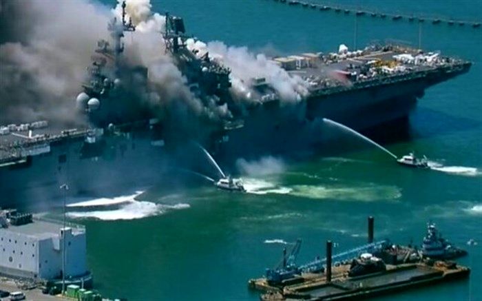 آیا انفجار ناو «بونهام ریچارد» به سرنوشت جت «E-A11» دچار می‌شود