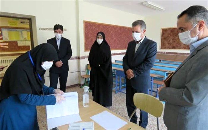 معاون آموزش ابتدایی اداره کل از پایگاه های سنجش ناحیه یک زنجان بازدید کرد