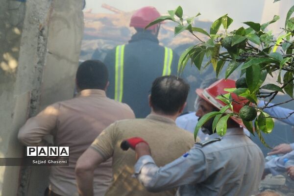 آتش سوزی ۴ خانه در شهرستان بندرگز