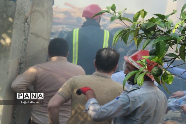 آتش سوزی ۴ خانه در شهرستان بندرگز