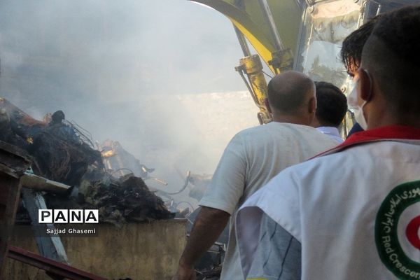 آتش سوزی ۴ خانه در شهرستان بندرگز