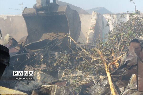 آتش سوزی ۴ خانه در شهرستان بندرگز