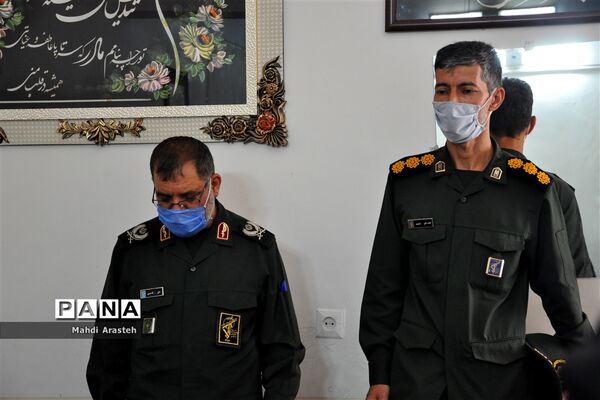 دیدار فرمانده سپاه انصار الرضا(ع) خراسان جنوبی با خانواده شهید اباذر جودی