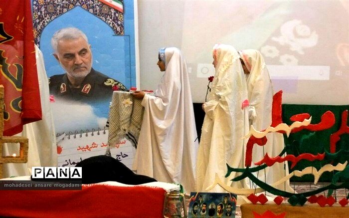 دلنوشته‌ یک دانش‌آموز درباره «حاج قاسم»: با سیاهی چادر زهرایی‌ام تا پای جان ایستاده‌ام