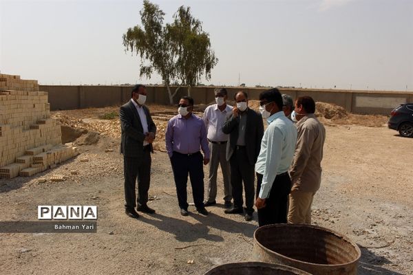 بازدید از سه پروژه درحال احداث آموزش و پرورش منطقه شبانکاره