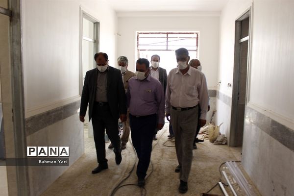 بازدید از سه پروژه درحال احداث آموزش و پرورش منطقه شبانکاره