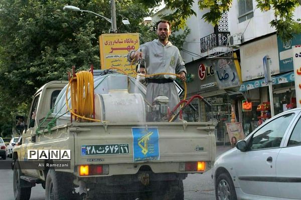 ضدعفونی معابر قائم‌شهر