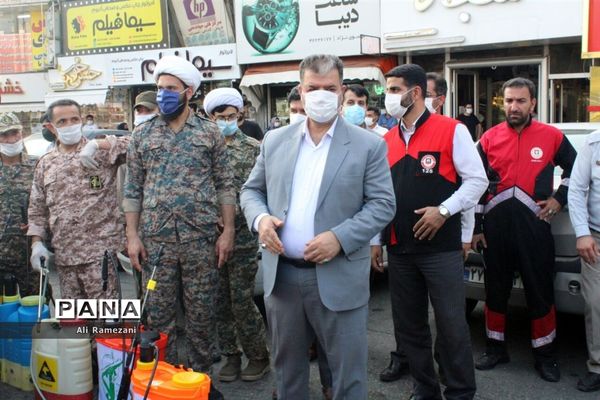 ضدعفونی معابر قائم‌شهر