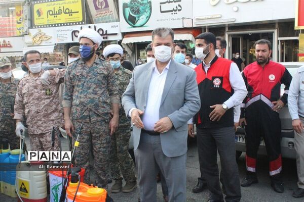 ضدعفونی معابر قائم‌شهر