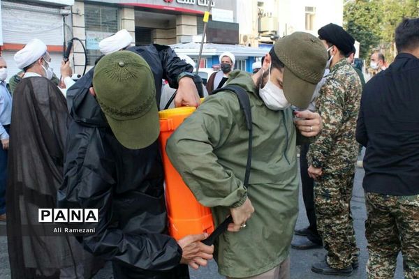 ضدعفونی معابر قائم‌شهر