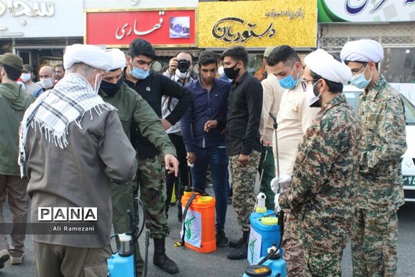 ضدعفونی معابر قائم‌شهر