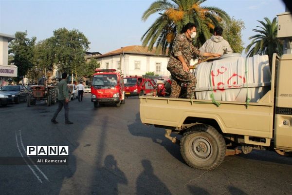 ضدعفونی معابر قائم‌شهر