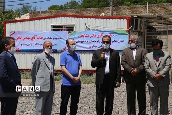 آیین کلنگ زنی هنرستان 12 کلاسه خیرساز منطقه میانه