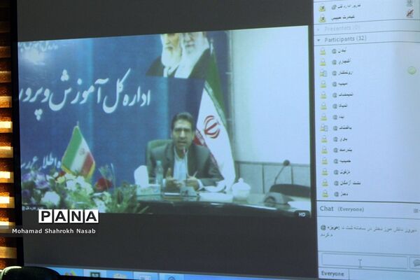 نشست ویدیو کنفراس مسئولان مناطق و نواحی سازمان دانش‌آموزی خوزستان
