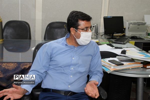 بازدید معاون پرورشی استان بوشهر از سازمان دانش آموزی  و خبرگزاری پانا  استان