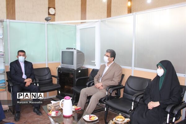 بازدید معاون پرورشی استان بوشهر از سازمان دانش آموزی  و خبرگزاری پانا  استان