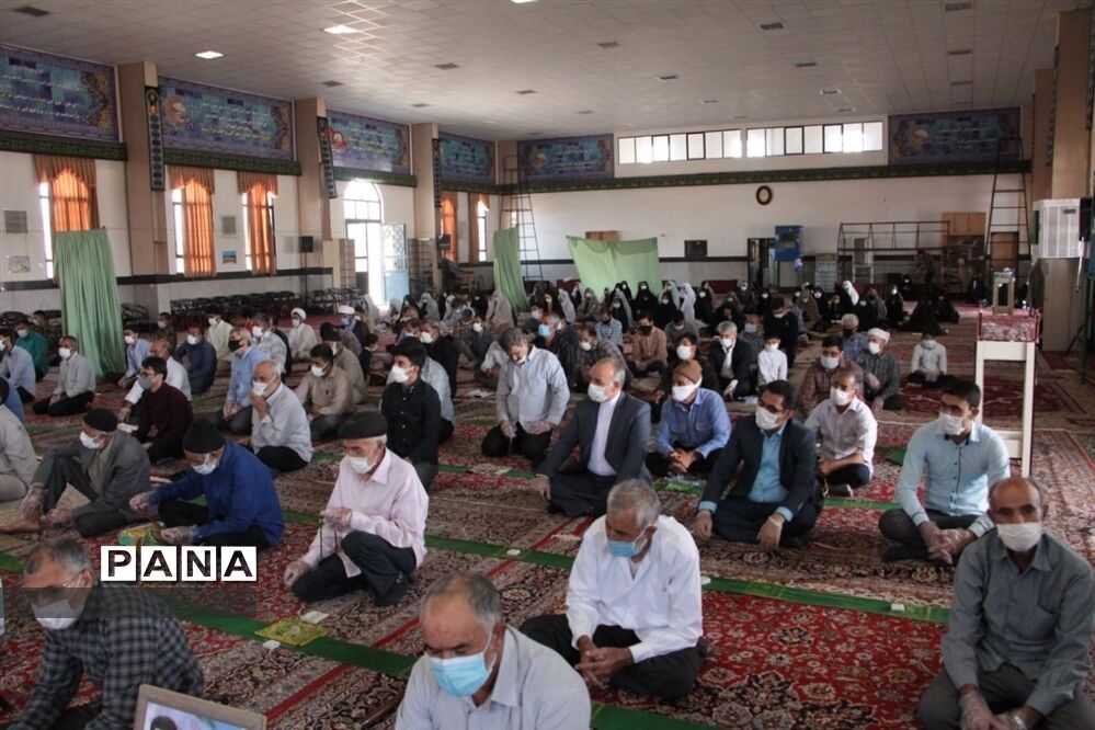 ششمین نماز جمعه شهرستان خوسف با رعایت پروتکل‌های بهداشتی