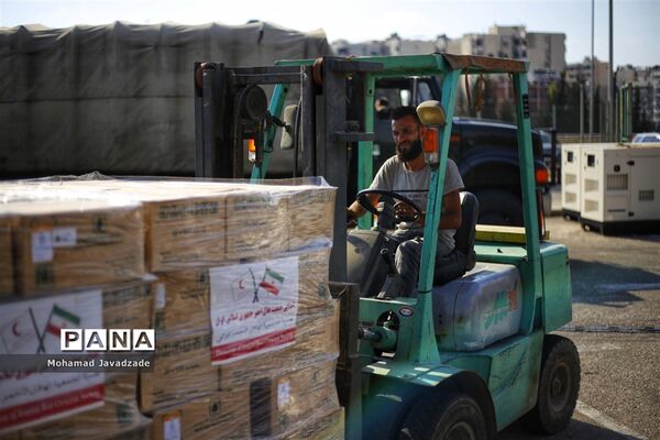 برپایی بیمارستان صحرایی جمعیت هلال احمر ایران در بیروت