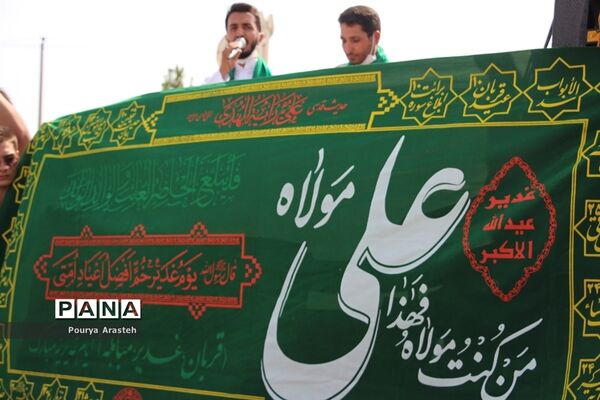 کاروان شادی خودرویی و موتوری خانوادگی در شهرستان خوسف در روز عید سعید غدیرخم