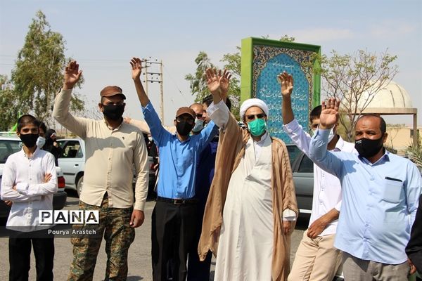 کاروان شادی خودرویی و موتوری خانوادگی در شهرستان خوسف در روز عید سعید غدیرخم