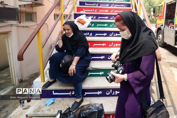 آتش سوزی بازار پردیس کیش