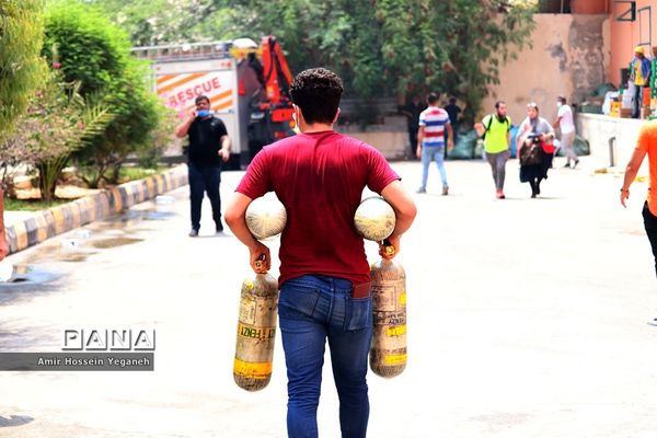 آتش سوزی بازار پردیس کیش