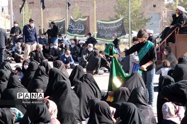 مراسم عزاداری شهادت امام هشتم  مسلمانان در محله جومیان استان خراسان جنوبی