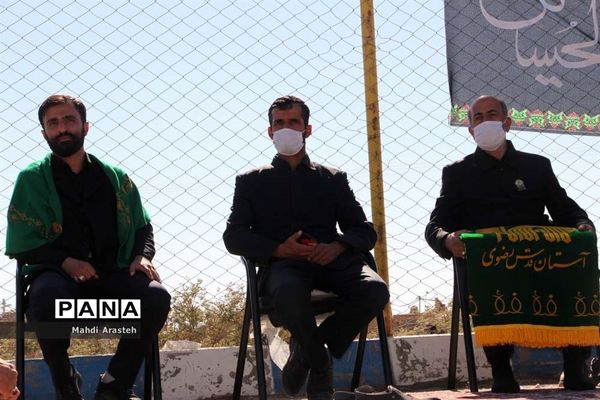 مراسم عزاداری شهادت امام هشتم  مسلمانان در محله جومیان استان خراسان جنوبی