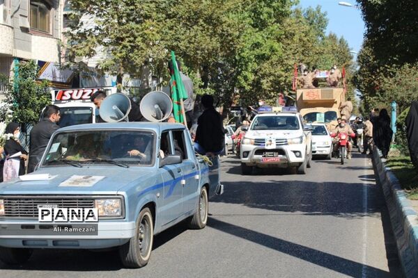 مراسم تشیع پیکر شهید مدافع حرم محمد بلباسی در قائم شهر