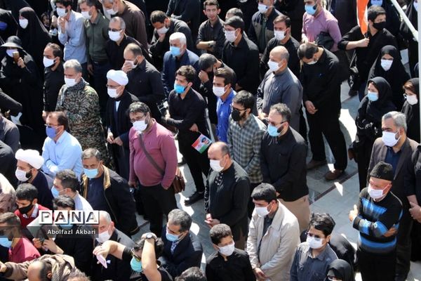 آیین تشییع شهید مدافع حرم محمود رادمهر در ساری