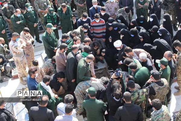 آیین تشییع شهید مدافع حرم محمود رادمهر در ساری
