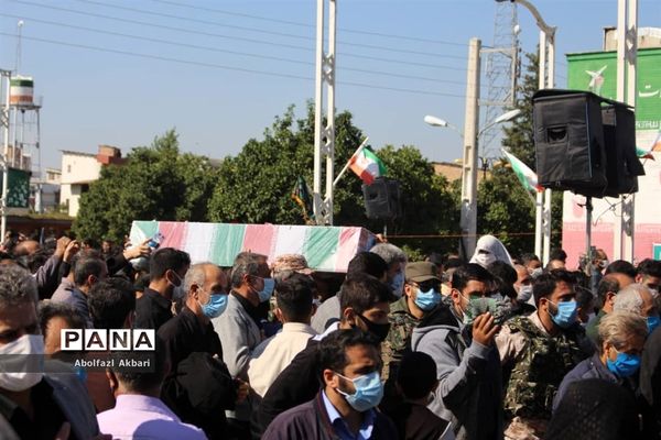 آیین تشییع شهید مدافع حرم محمود رادمهر در ساری