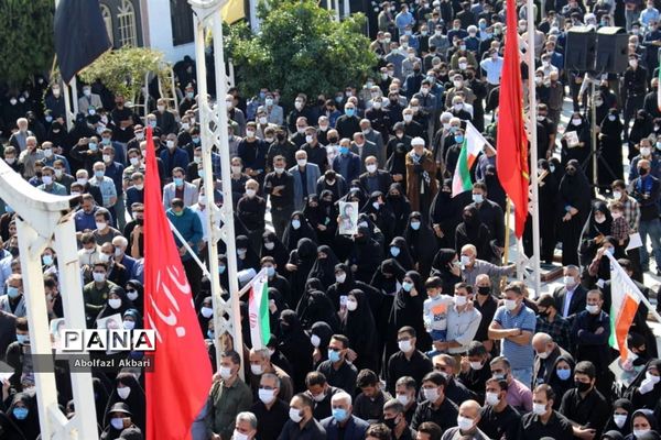 آیین تشییع شهید مدافع حرم محمود رادمهر در ساری