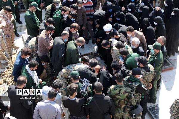 آیین تشییع شهید مدافع حرم محمود رادمهر در ساری