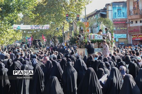 تشییع پیکر شهید رادمهر در ساری