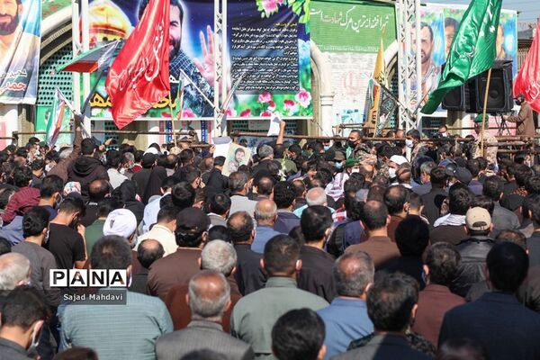 تشییع پیکر شهید رادمهر در ساری