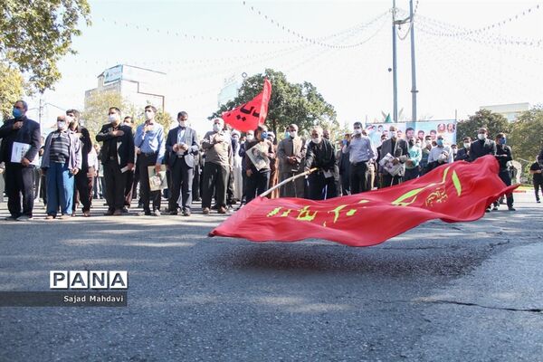 تشییع پیکر شهید رادمهر در ساری