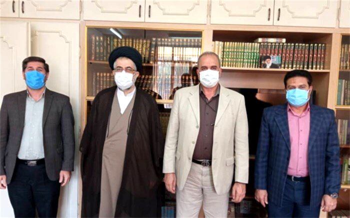 دیدار مدیر اداره آموزش و پرورش ناحیه یک ری با امام جمعه شهرری