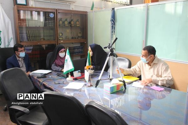 جلسه ویدئو کنفرانس رابطین ارزیابی بسته تحولی سازمان دانش آموزی سراسر کشور با سازمان مرکز