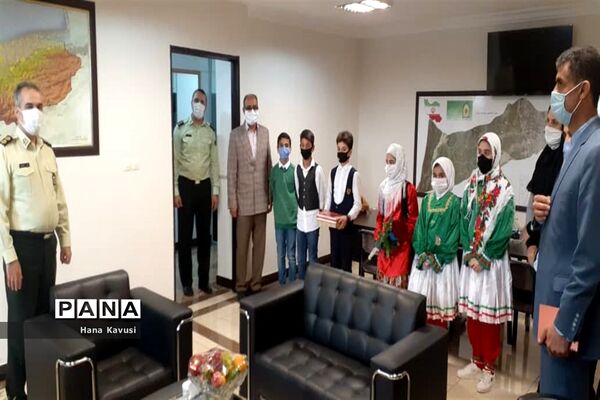 دیدار مدیر آموزش و پرورش میاندورود با فرمانده نیروی انتطامی شهرستان